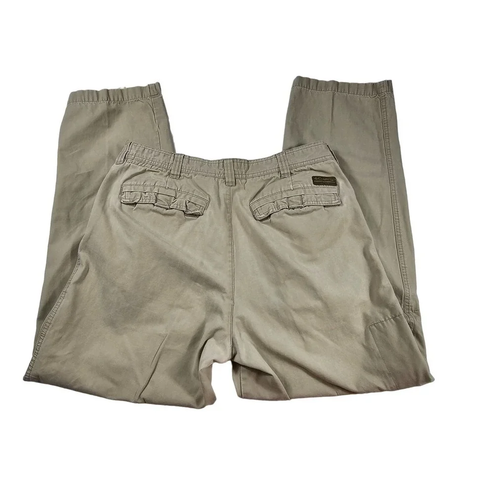 Columbia vertex zip Cargo outdoor hiking pants khaki size 34